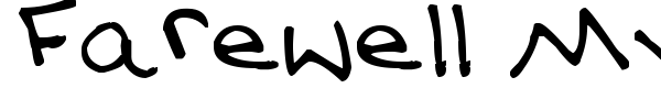 Farewell My Black Balloon font preview